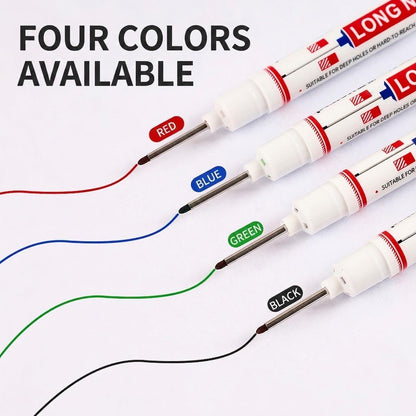 Extended Tip Marker Pen, Quick Dry Ink For Deep Hole Marking🎯