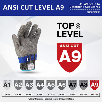 🧤 52% OFF NOW! 🥩 Stainless Steel Mesh Glove – Highest A9 cut level – Perfect for butchers & chefs – no more knife accidents! 🔪🚫