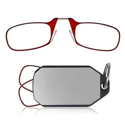 🔥Slim Folding Keychain Reading Glasses - Clips Anywhere, Reads Anytime🔑