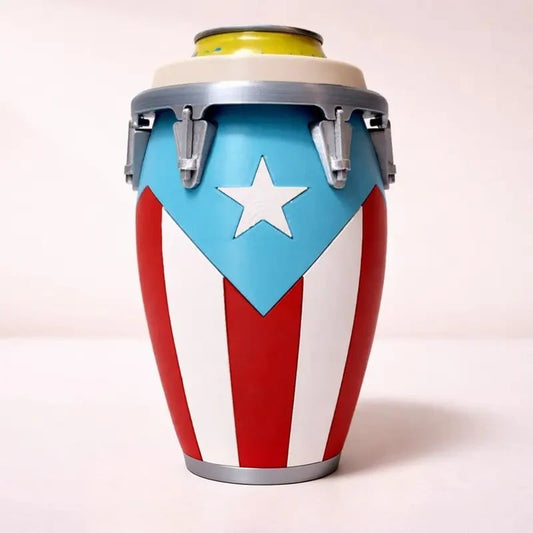 🪘🪘Conga-Style Can Holder – Celebrate Caribbean Pride, One Sip at a Time