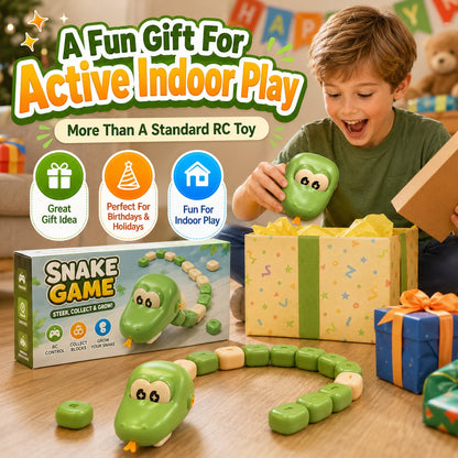 Remote Control Snake Block-Collecting Game