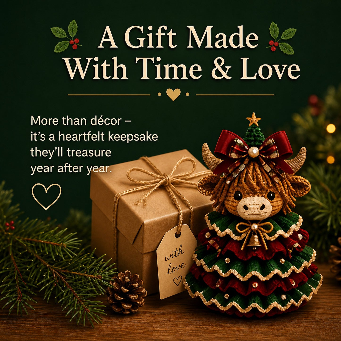 🔥LAST DAY 49% OFF - 🎄Crochet Animal Christmas Tree DIY Kit – Stitch a Little Christmas Magic