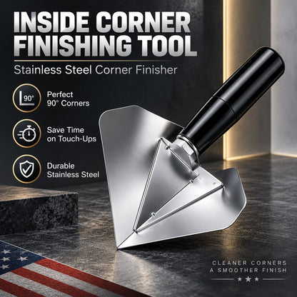 🛠️ Stainless Steel Inside Corner Finishing Trowel
