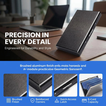Hot Sale 🖤 RFID Blocking Metal Card Holder