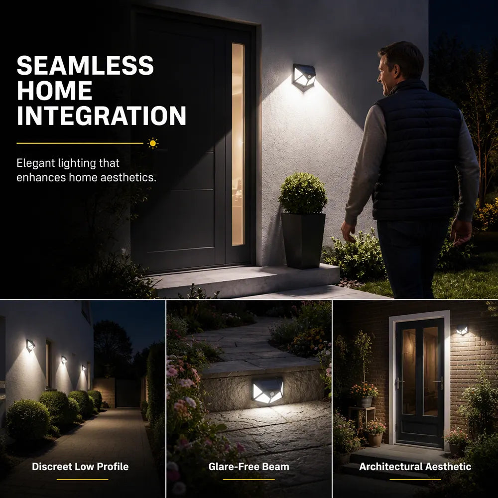 Light Up Gardens Instantly! 140-LED Motion Sensor Solar Wall Lamp