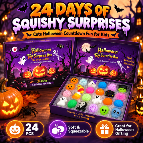 🔥24-Piece Halloween Squishy Surprise Box