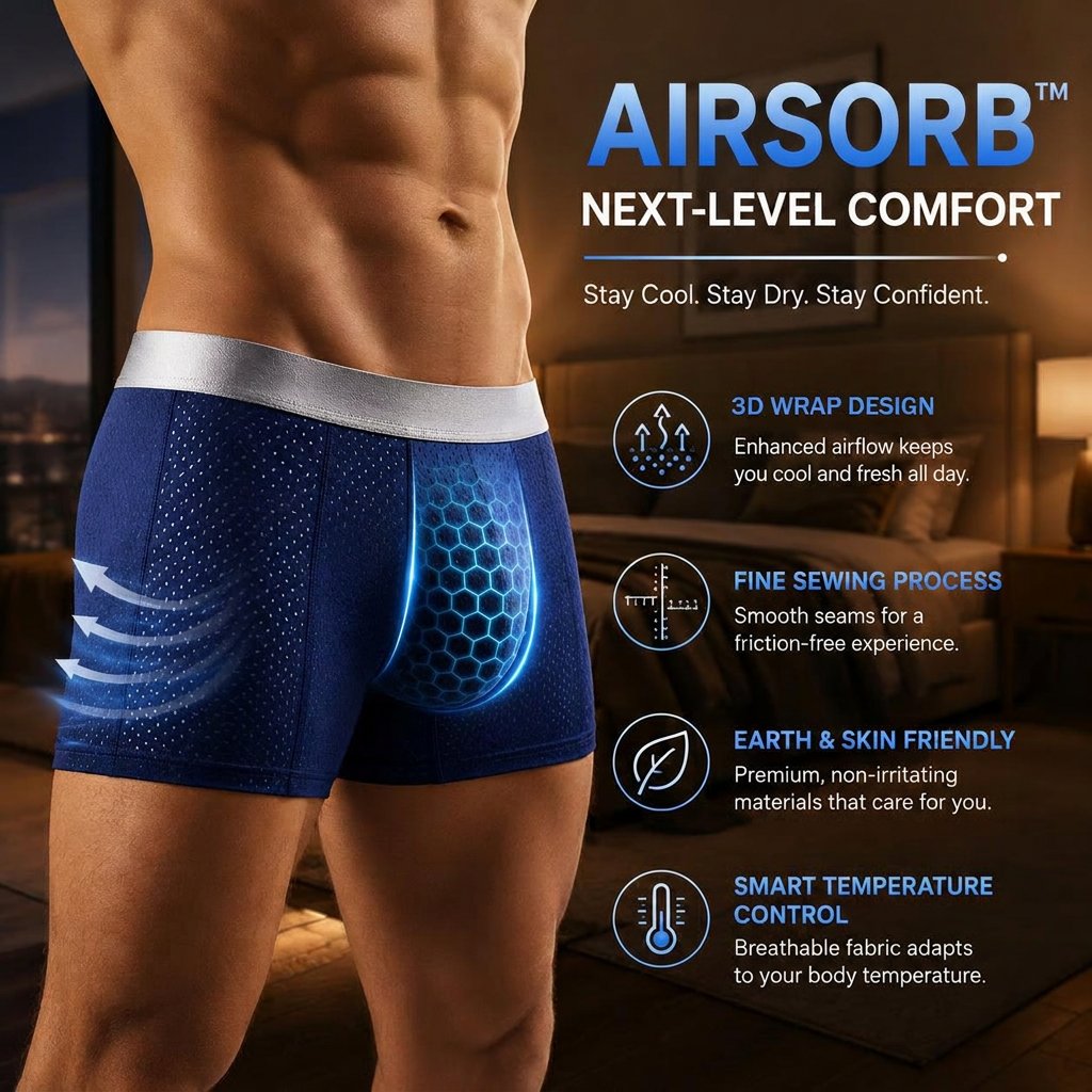 🏆45K+ SOLD 🔥2026 HOT SALE   Premium All-Day Comfort IceSilk Mesh Men's Boxer