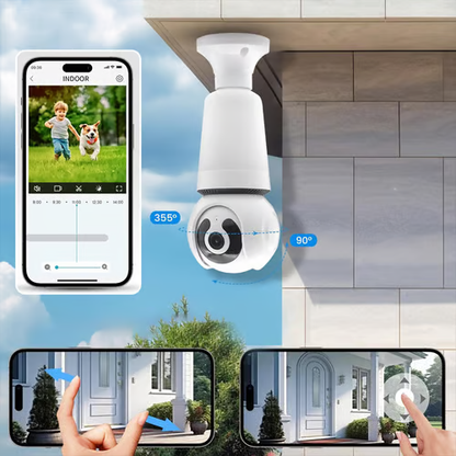 🔥Limited Time 50% Off✨Wireless Smart Bulb Surveillance Camera