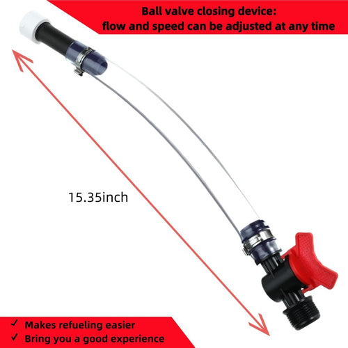 Deluxe Racing Fuel Hose with Ball Valve Shut Off⛽