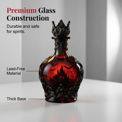 💥50% SAVINGS💀 Magic Potion Vampire Whiskey Decanter | Gothic Castle Glass Bottle Decor