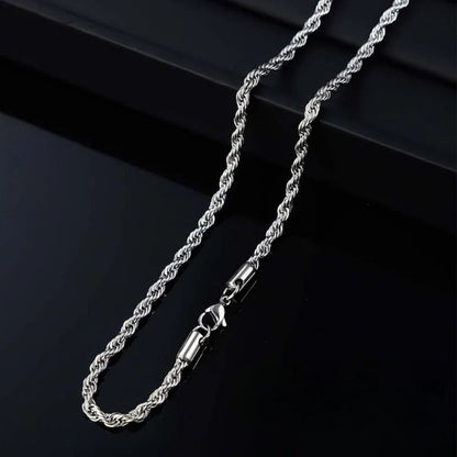 Brilliant Twisted Rope Necklace