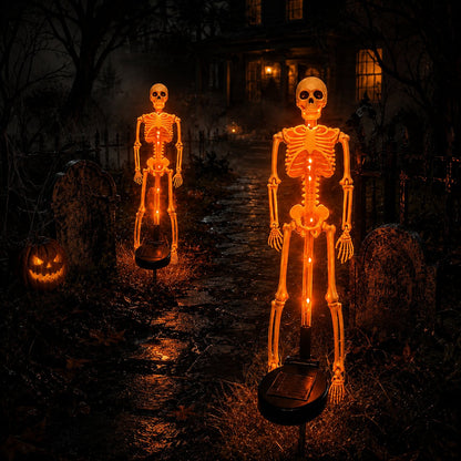 🔥HOT SALE🔥💀 Solar Skeleton Yard Stake