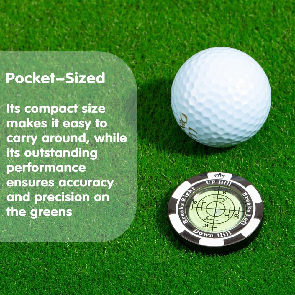 🔥Golf Hat Clip Ball Marker with High Precision Green Reading Aid Golf Accessories for Men Women