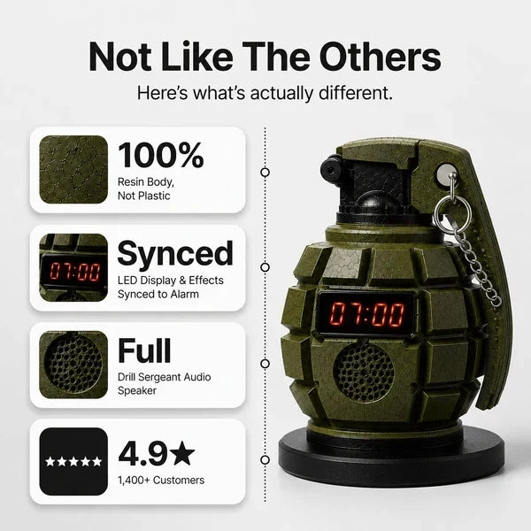 Grenade Alarm Clock