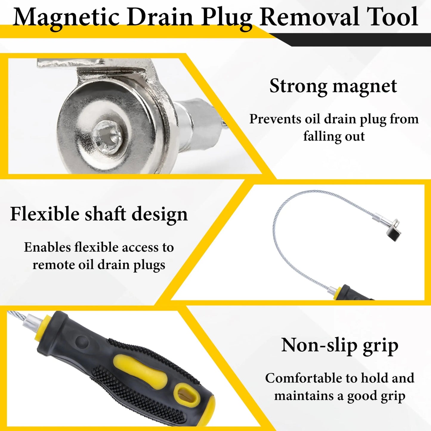 🔥Limited Time 50% Off✨Strong Magnetic Oil Drain Plug Remover Tool