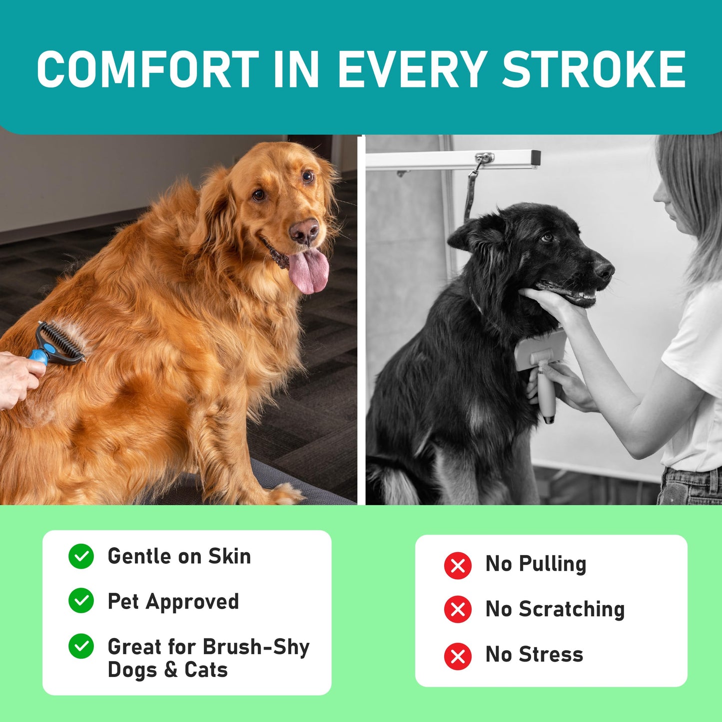 🔥Professional Double-Sided Pet Grooming Rake