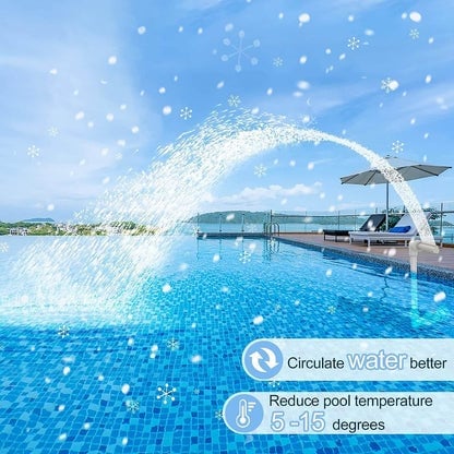 Pool Fountain - Dual Spray Water Fountains for Above Ground/Inground Pools