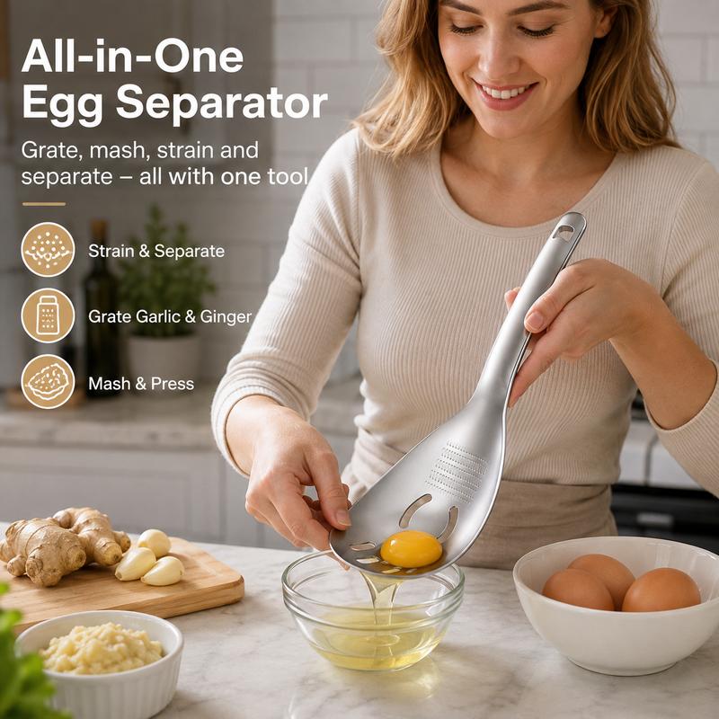 🥄304 Stainless Steel Multifunctional Kitchen Spoon