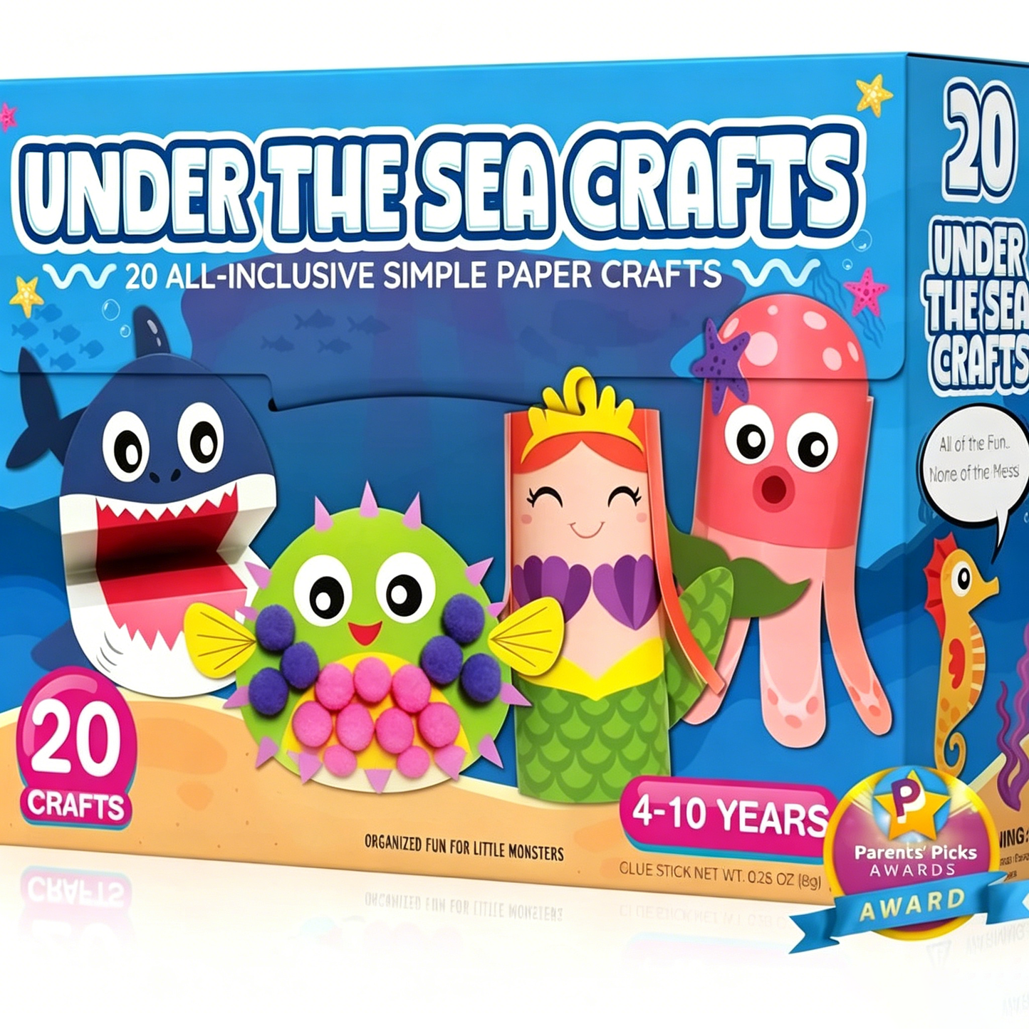 🎨❤️ 20 Princess & Unicorn Crafts in a Box – Fun Mess-Free DIY Kit for Kids Ages 3–8