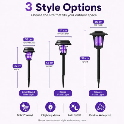 🔥Limited Time 49% Off✨Solar Mosquito Zapper Light – Outdoor Garden Stake Lamp