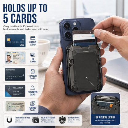 Magnetic Wallet with Stand