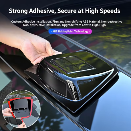 Car LiDAR Cover Light Solar Devil Eye Car Modification Decoration LED Roof Navigation Warning Flashing Light