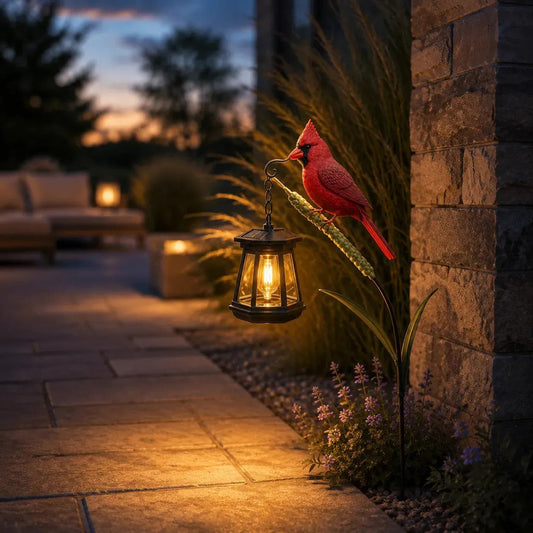 🔥🐦 Limited Time 50% OFF🔥 Metal Redbird Solar Garden Stake