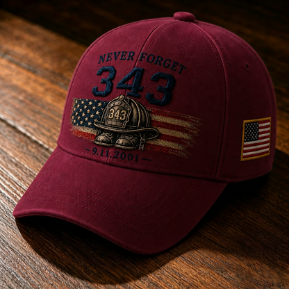 🧢Never Forget 343 Memorial Cap 🎁 Buy the Cap Get the Matching Tribute Coin FREE