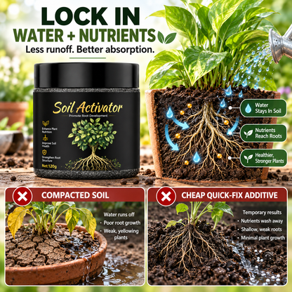 🪴 All-in-One Organic Soil Activator for Thriving Roots & Lush Greenery