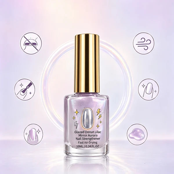 Lilac Glossy Mirror Nail Strengthener