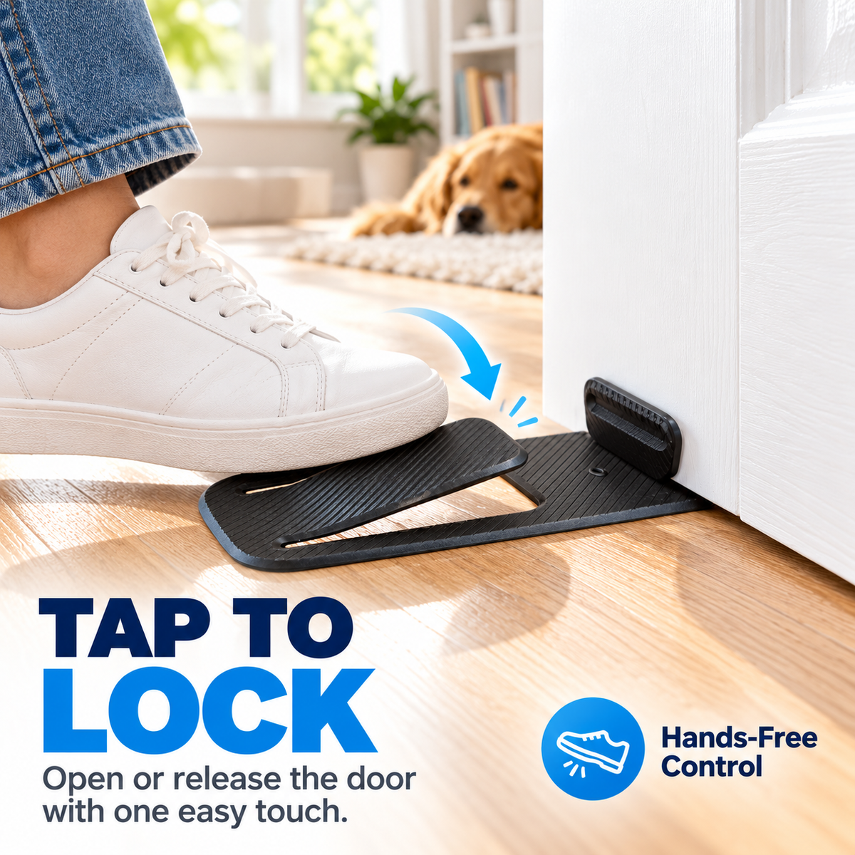 🚪 No-Punch Heavy Duty Door Stopper & Wall Protector 🛡️