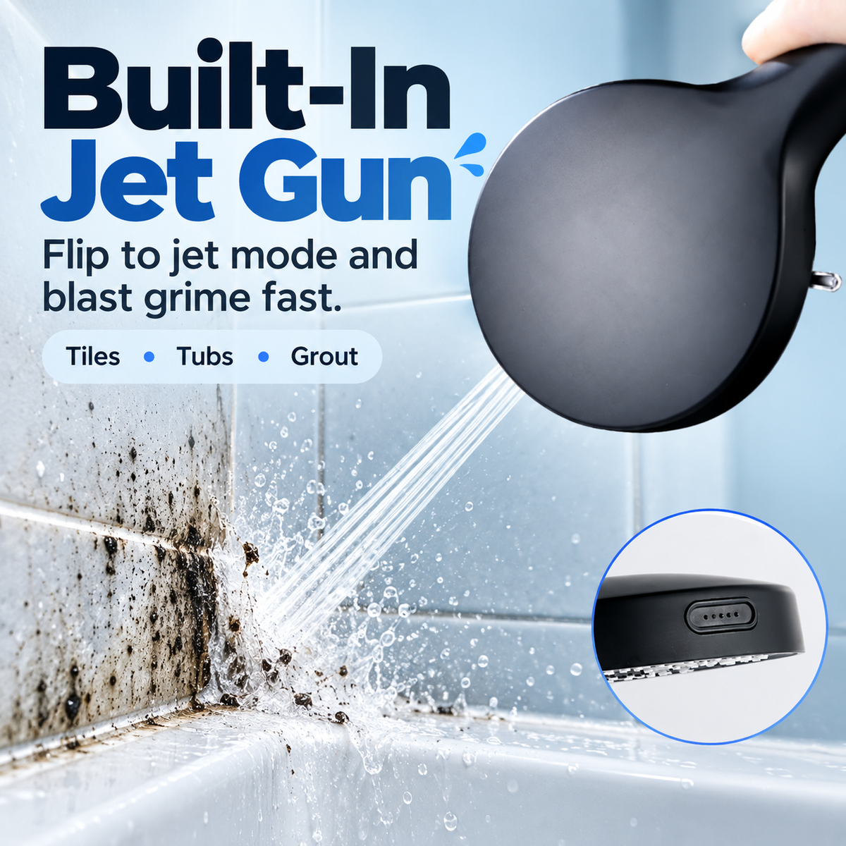 6-Mode High-Pressure Turbo Shower Head 🚿