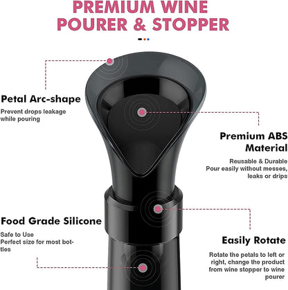 2 in 1 Wine Pourer Stoppers