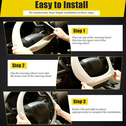 🚗Soft Silicone Steering Wheel Cover