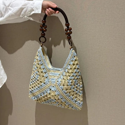 🌿 Chic Handmade Woven Bag — Natural Style, Everyday Elegance
