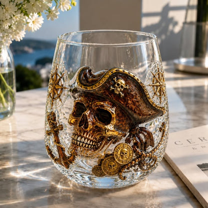 🌊 7-Piece Legendary Ocean Treasure Crystal Set for Whiskey Lovers & Home Bar Collectors ⚓✨