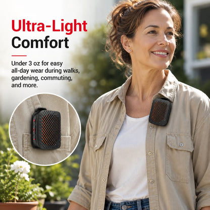 M3 Portable Bluetooth Speaker, TWS Stereo Sound, IPX7 Waterproof, Magnetic Clip-On Wearable Speaker