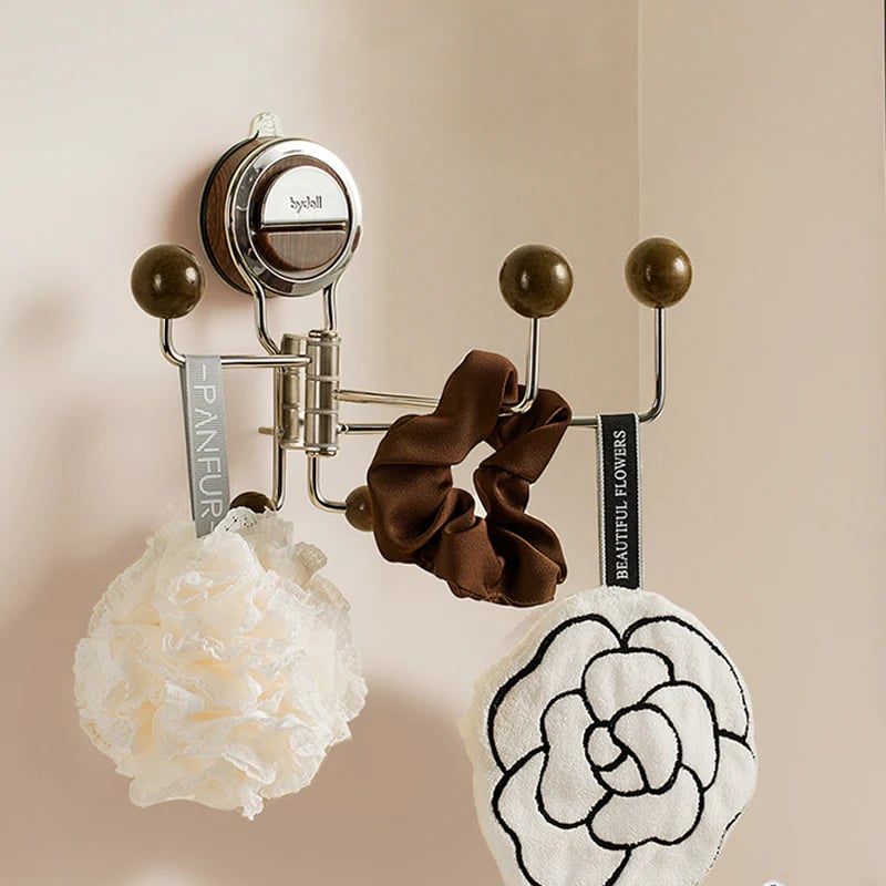 🎉No-Drill Rotating Suction Hooks – Strong Hold, Easy Wall Installatio