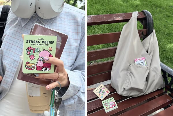🎨 Mini Coloring Book – Stress Relief, Food & Drink & Comfy Patterns