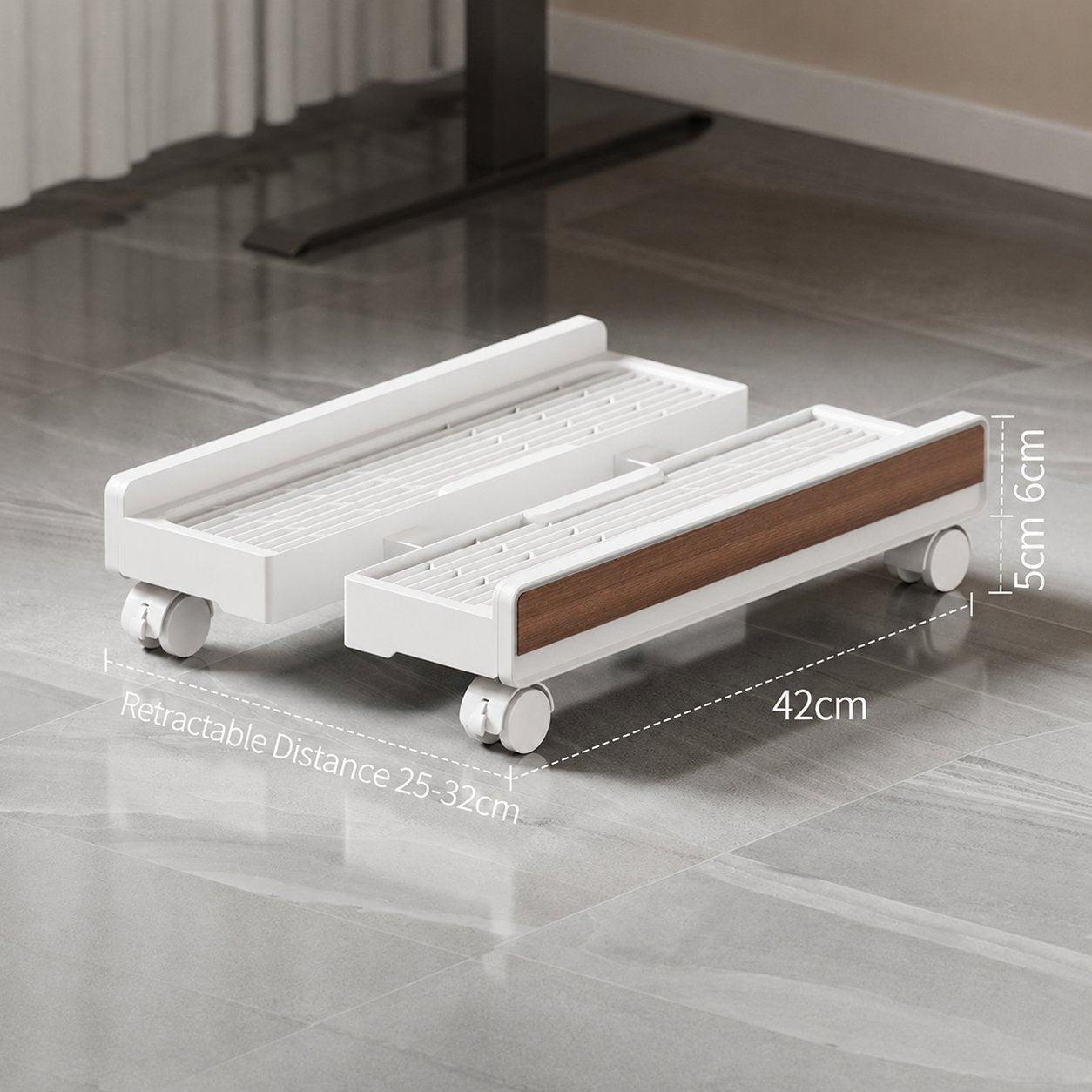 PC Mobile Stand with Wheels Adjustable