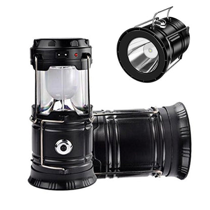 ⛺️Solar Camping Lantern- Rechargeable LED Lights, Magnetic Base & Foldable Hanging Hook- Collapsible Lamp Battery Powered Perfect for Power Outages, Hiking, Emergencies