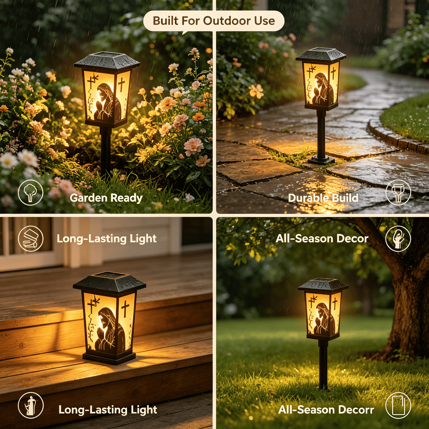 ✝️ Faith Garden Solar Light — Illuminate Your Garden With Faith, Hope & Heavenly Warmth ✨