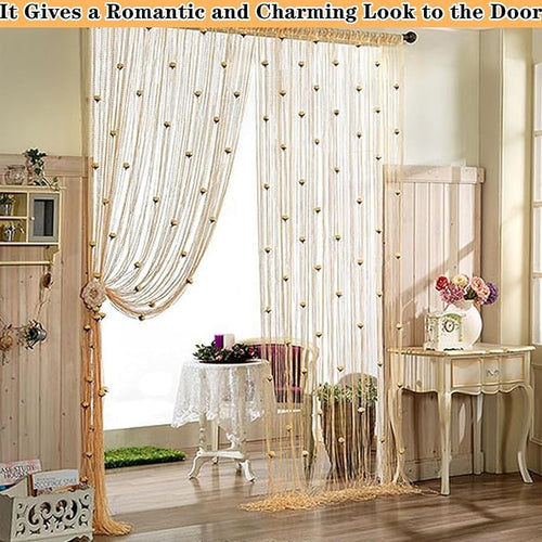 🌹🚪Sparkling Rose Flower String Curtain(2m/78.74" high x 1m/39.3" wide)