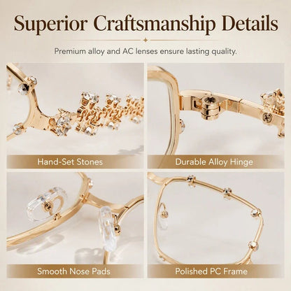 📍📢📢40% OFF !! ⏰Chic Sunglasses with Rhinestone Accents for Women