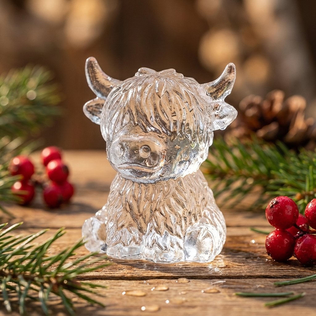 🔥🐮Mini Highland Cow Ice Cube Mold – Cute 3D Ice for Drinks, Parties & Gifts