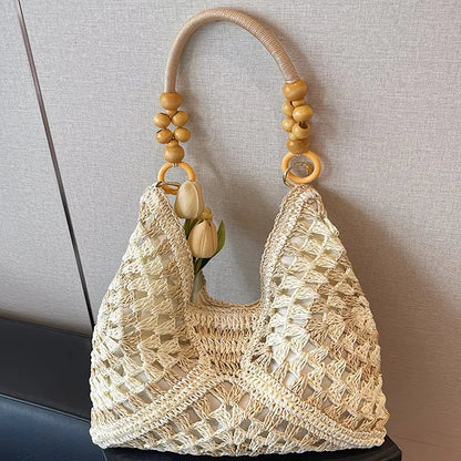 🌿 Chic Handmade Woven Bag — Natural Style, Everyday Elegance