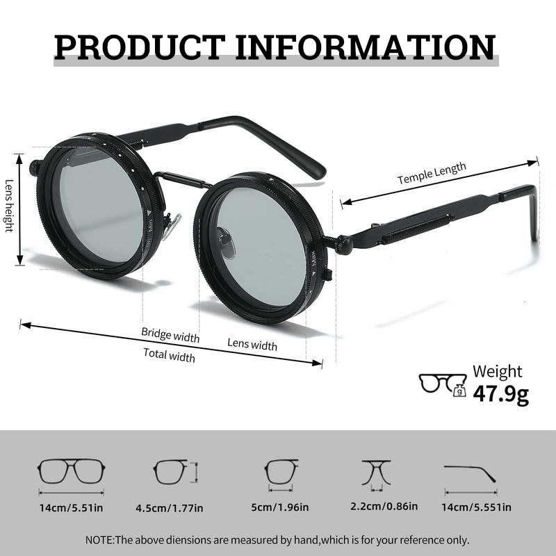 🔥Last Day Discount 49% Off🔥Adjustable Tint Rounded Polarized Lenses Retro Sunglasses