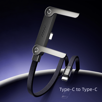 ⚡ 2-in-1 Invisible Charger Cable with Stand – 240W Super Fast Charging & Secure Phone Holder 📱🚀