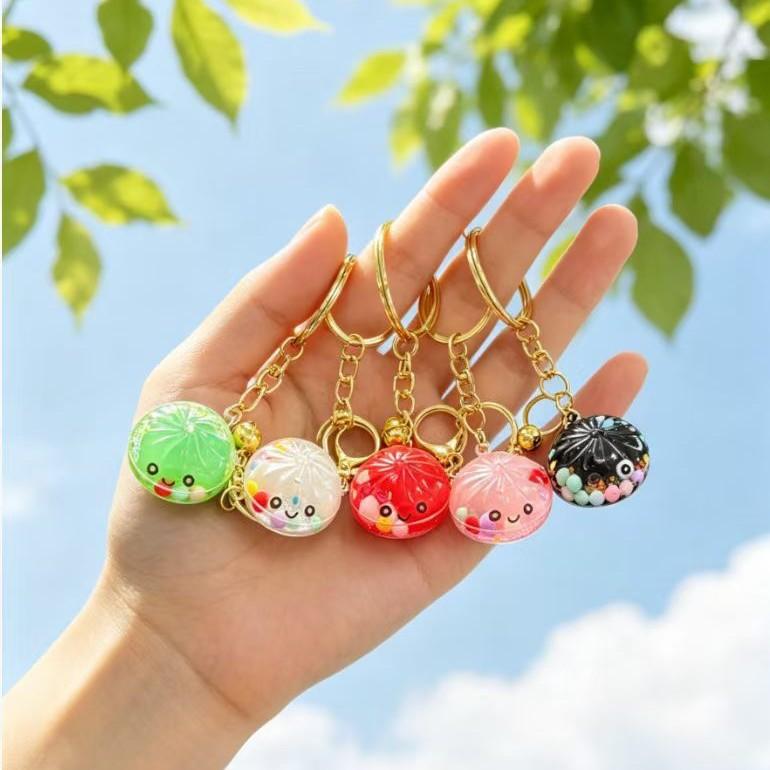 Glow In The Dark Kawaii Bao Bun Keychain