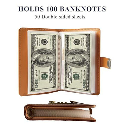 💵100 Transparent Pocket Currency Collectors Album